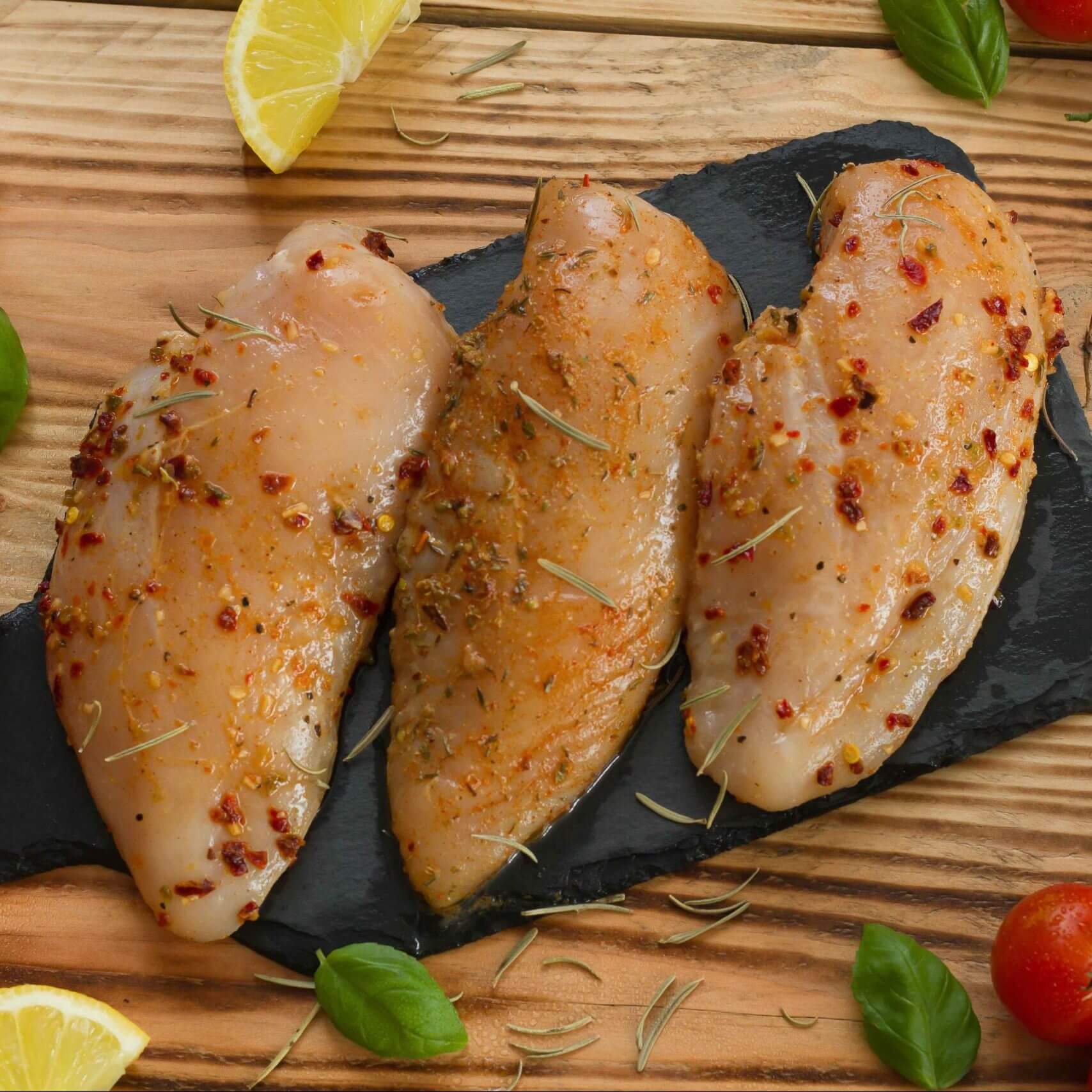 Hot & Spicy BBQ Chicken Breast Fillets 360g The Black Farmer